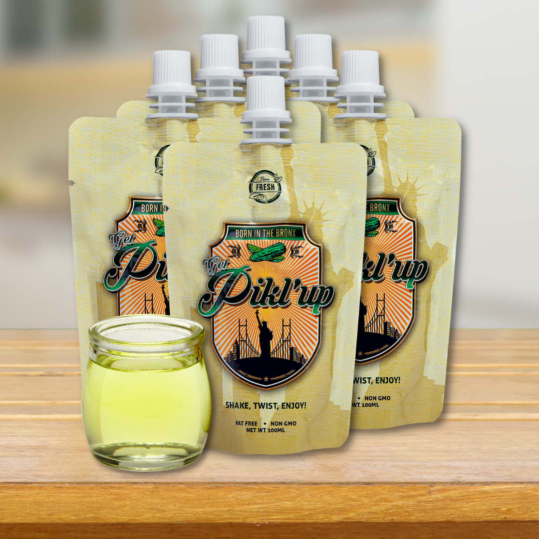 6 Count Pikl'up Pickle Juice To-Go Pouch (3.4oz/100ml)
