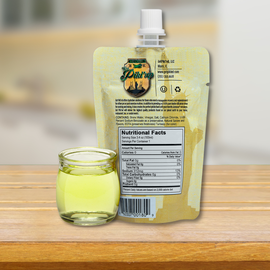 Pikl'up Pickle Juice To-Go Pouch (3.4oz/100ml)