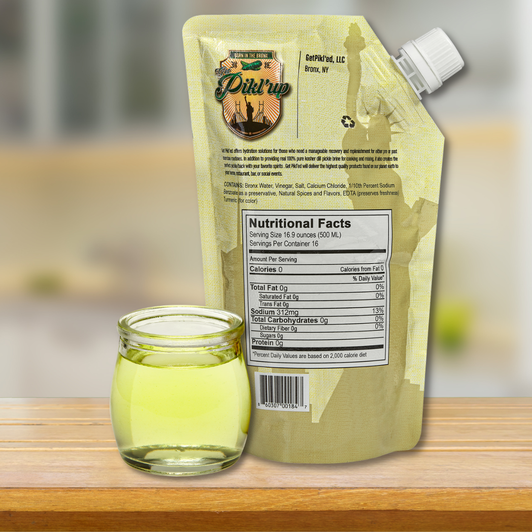 3 Count Pikl'up Pickle Juice Large Pouch (16.9oz/500ml)
